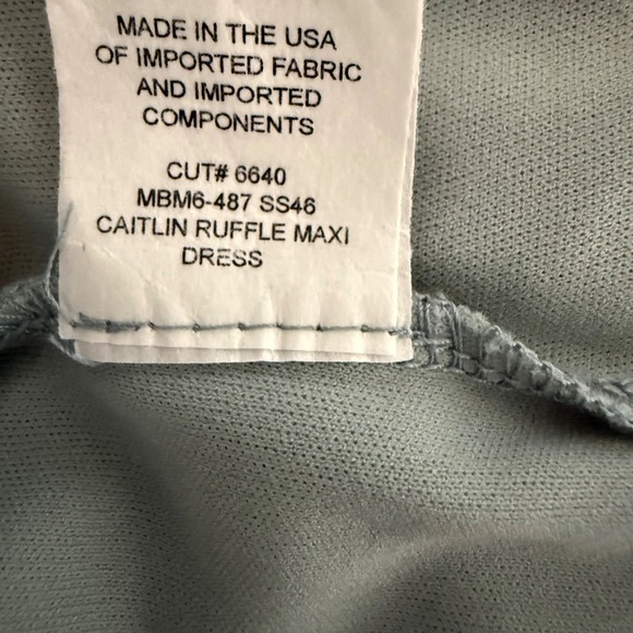 Show me your mumu Caitlin size XL chiffon cold shoulder party maxi dress - Picture 10 of 11